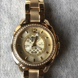 Coach gold watch